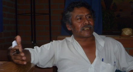 Cesar Aguilar, President of Council of Guaraní Captianes, Department of Tarija (credit: Dario Kenner)